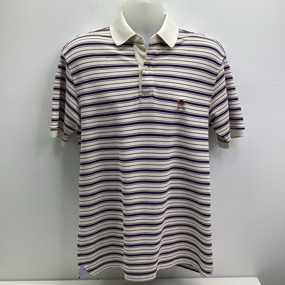 Tommy Hilfiger Mens Striped Polo Size Medium (Preowned) - Picture 1 of 4